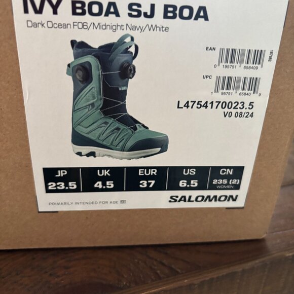 Salomon Women's Ivy SJ Boa Snowboard Boots - Picture 6 of 6